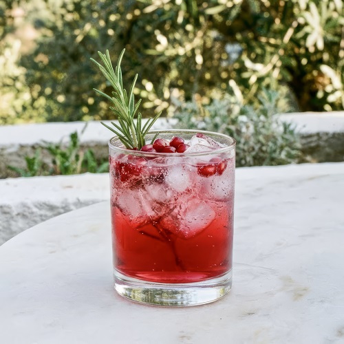 Rosemary Pomegranate Mocktail